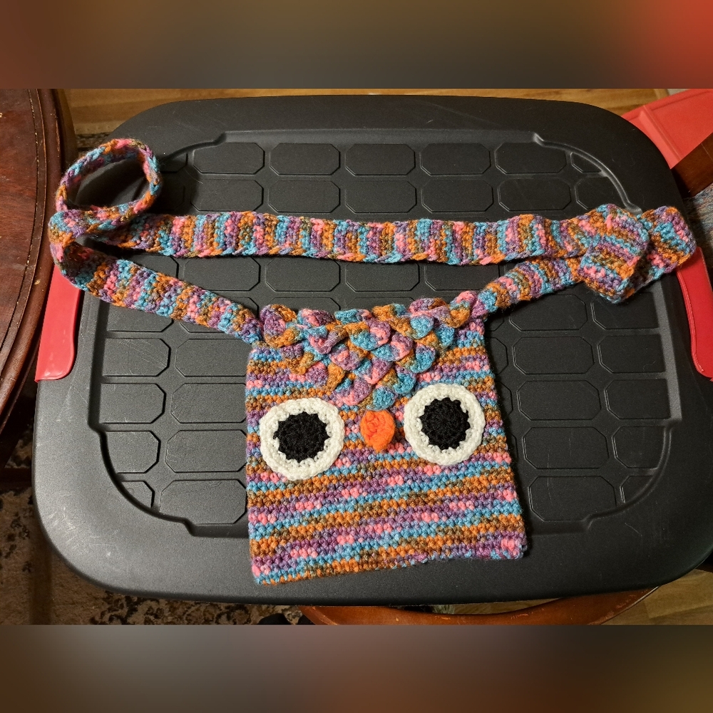 Hand Crocheted Owl Purse
